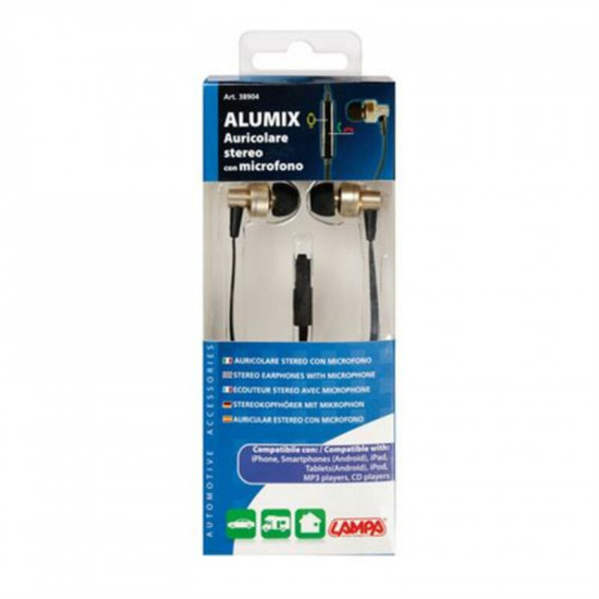 Ακουστικά με Μικρόφωνο ALUMIX 120cm μαύρα