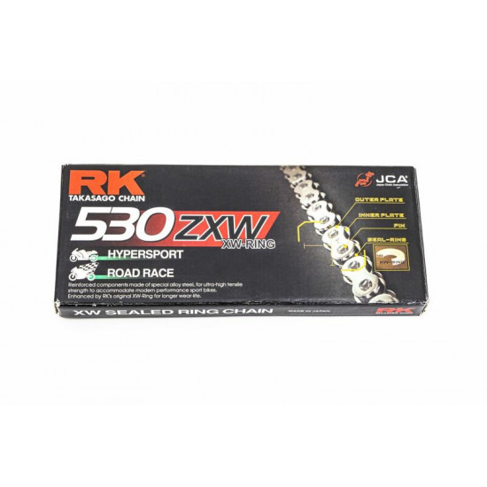 RK αλυσίδα κίνησης ZXW 520ZXW-110-CLF 520 ZXW Chain x 110 ασημί