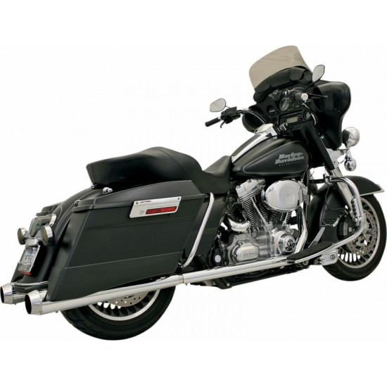 Bassani λαιμοί εξάτμισης Cross-Over Power Curve True Dual 11215A για Harley Davidson FLHRCI 1450 EFI 99-06 / Harley Davidson FLHTCUI 1450 EFI 99-06 χρώμιο