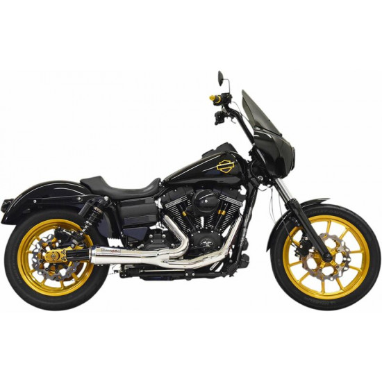 Bassani ολόσωμη εξάτμιση 2σε1 1D6C για Harley Davidson FXDB 1584 07-13 / Harley Davidson FXDF 1690 ABS 12-17 χρώμιο