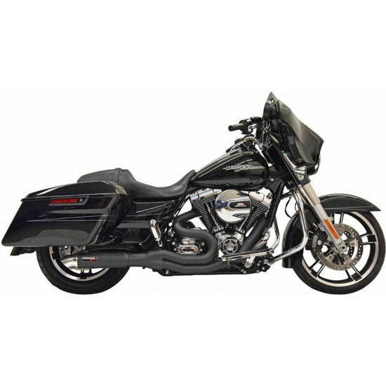 Bassani ολόσωμη εξάτμιση 2σε1 1F68B για Harley Davidson FLHTK 1690 ABS 11-16 / Harley Davidson FLHRC 1690 ABS 11-16 μαύρο