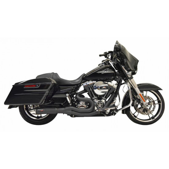 Bassani ολόσωμη εξάτμιση 2σε1 Hot Rod Road Rage II 1F67B για Harley Davidson FLHRCI 1450 EFI 99-06 / Harley Davidson FLHTCUI 1450 EFI 99-06 μαύρο