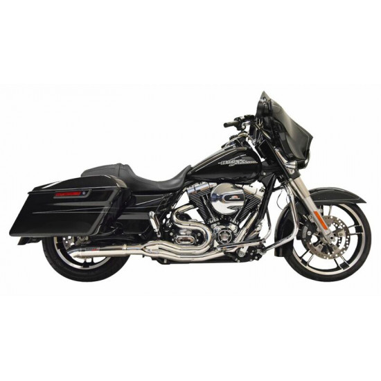 Bassani ολόσωμη εξάτμιση 2σε1 Hot Rod Road Rage II 1F67C για Harley Davidson FLHRCI 1450 EFI 99-06 / Harley Davidson FLHTCUI 1450 EFI 99-06 χρώμιο