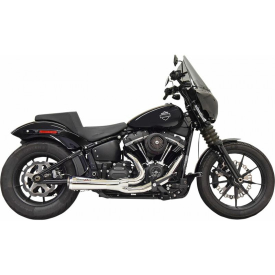 Bassani ολόσωμη εξάτμιση 2σε1 Road Rage 1S73 για Harley Davidson FLSL 1750 ABS 18-21 χρώμιο