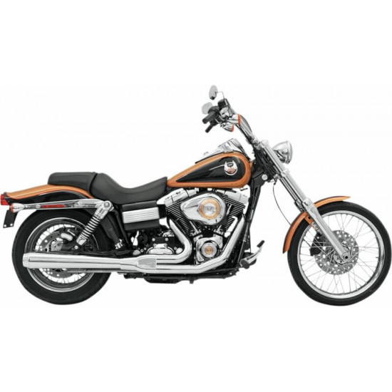 Bassani ολόσωμη εξάτμιση Road Rage Megaphone Long Reverse Cone 13111J για Harley Davidson FXDB 1584 07-13