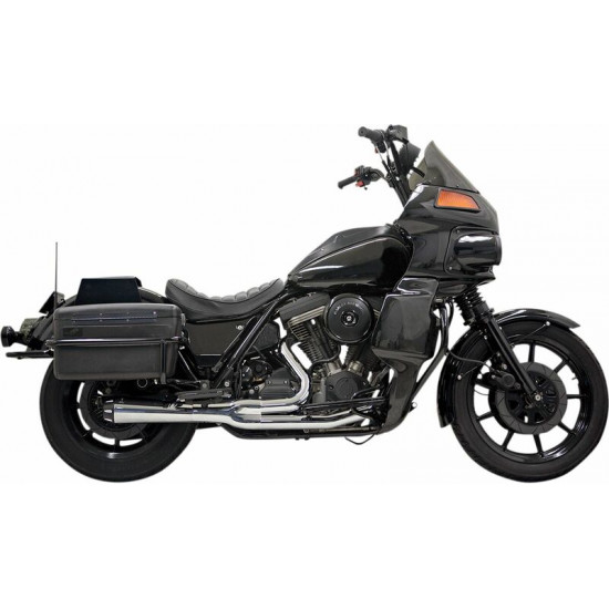 Bassani ολόσωμη εξάτμιση 2σε1 Road Rage Megaphone Short Reverse Cone 1FXRF για Harley Davidson FXR 1340 86-94 χρώμιο