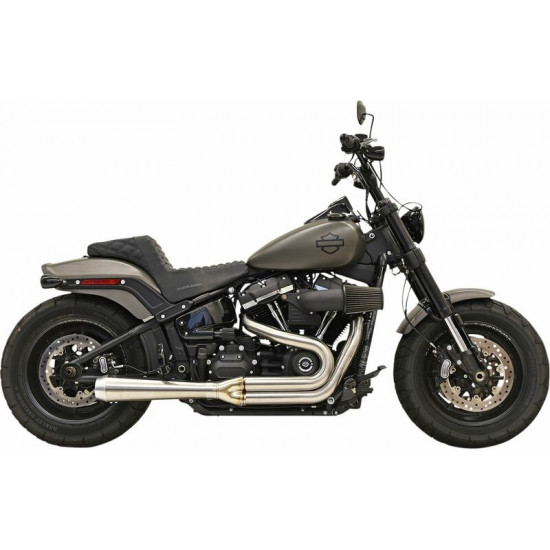 Bassani ολόσωμη εξάτμιση 2σε1 Road Rage Megaphone Short Straight Straight-Cut 1S92SS για Harley Davidson FLSL 1750 ABS 18-21 χρώμιο