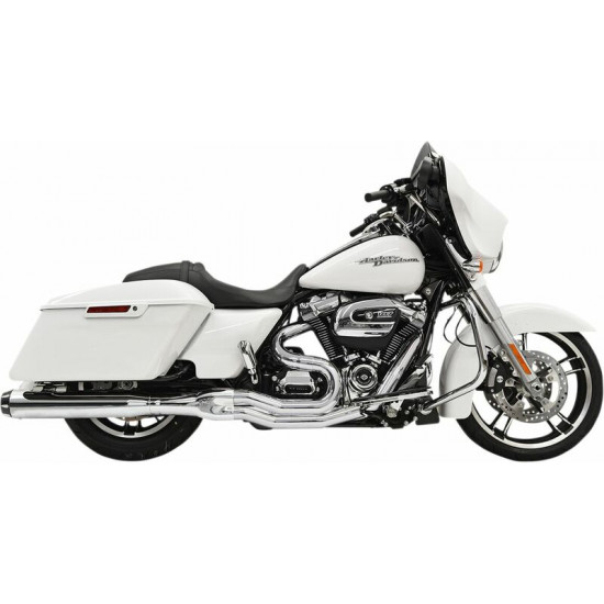 Bassani ολόσωμη εξάτμιση 2σε1 Road Rage Straight Can 1F58R για Harley Davidson FLHTK 1868 ABS 19-23 χρώμιο