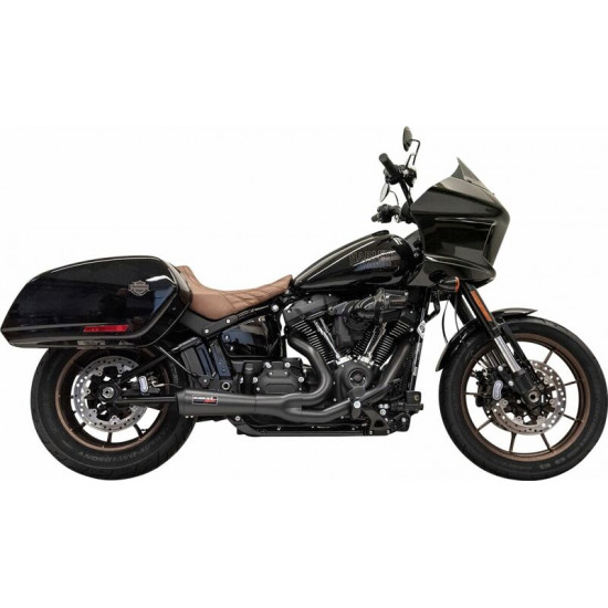 Bassani ολόσωμη εξάτμιση 2σε1 Road Rage The Ripper Megaphone Short 1S74B για Harley Davidson FLSB 1750 ABS 18-23 μαύρο
