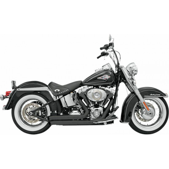 Bassani ολόσωμη εξάτμιση Firepower Series Round Straight FireSweep 12123D για Harley Davidson FXST 1340 85-99 / Harley Davidson FXSTC 1340 86-98 μαύρο