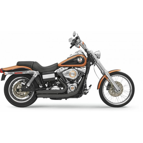 Bassani ολόσωμη εξάτμιση Firepower Series Round Straight FireSweep 13123D για Harley Davidson FXDB 1584 07-13 / Harley Davidson FXDF 1690 ABS 12-17 μαύρο