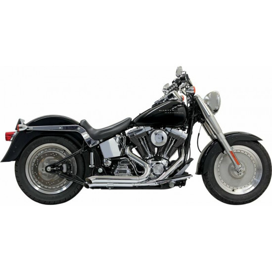 Bassani ολόσωμη εξάτμιση Prostreet Round Straight Turn-Out 1S24D για Harley Davidson FXST 1340 86-99 / Harley Davidson FXSTC 1340 86-98