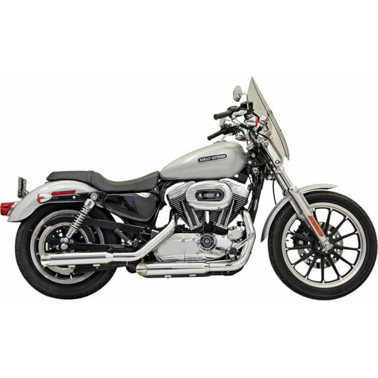 Bassani τελικά εξάτμισης Firepower Series Slash-Cut 1X17F για Harley Davidson XL 1200 C 04-13 χρώμιο