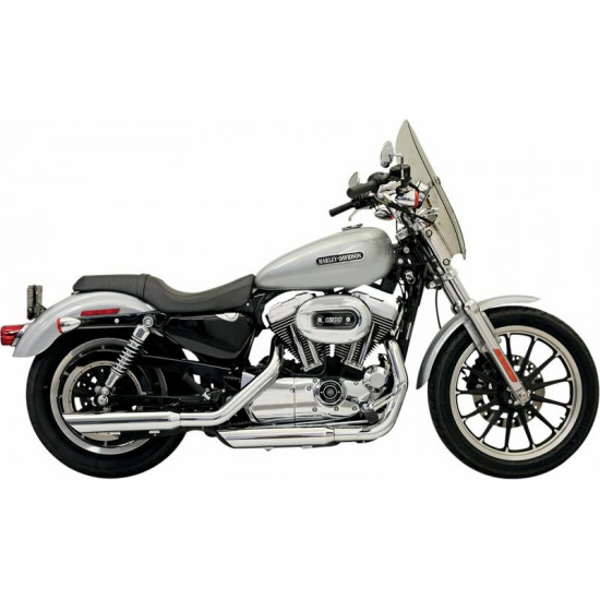Bassani τελικά εξάτμισης Firepower Series Slash-Down 1X17B για Harley Davidson XL 1200 C 04-13 χρώμιο