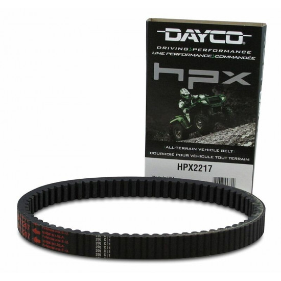 Dayco ιμάντας κίνησης Aramid Fiber Neoprene πλάτος:29,0mm (1-9/64)in μήκος:849,4mm HPX (High Performance Extreme) HPX2217 για KAWASAKI KVF 650 4X4 02-06 
