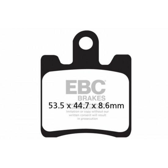 EBC carbon τακάκια scooter SFAC283/4 για DAELIM S1 125 F.I. 07-13 / SUZUKI AN 400 99-05 1 σετ για 1 δαγκάνα