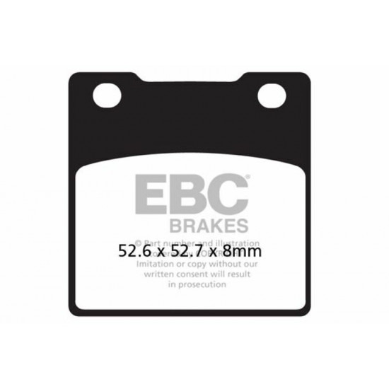 EBC ημιμεταλλικά τακάκια FA161V για KAWASAKI ZXR 400 89-94 / KAWASAKI ZZR 1100 93-01 1 σετ για 1 δαγκάνα