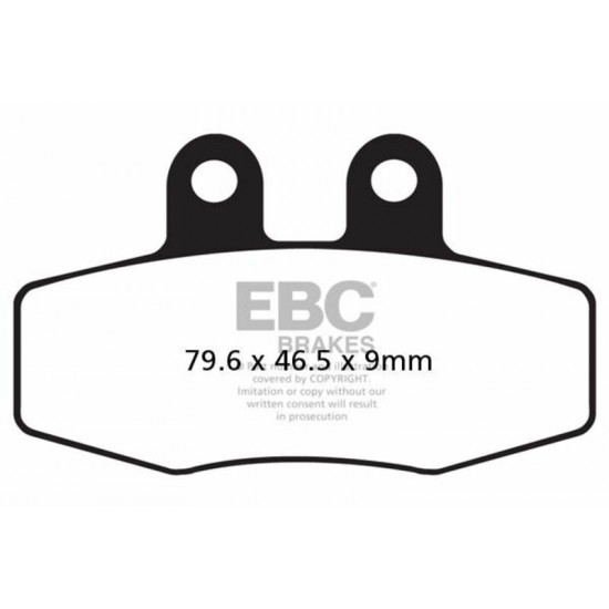 EBC οργανικά τακάκια FA132 για KTM EXC 600 LC4 89-93 / KTM MX 125 88-92 1 σετ για 1 δαγκάνα