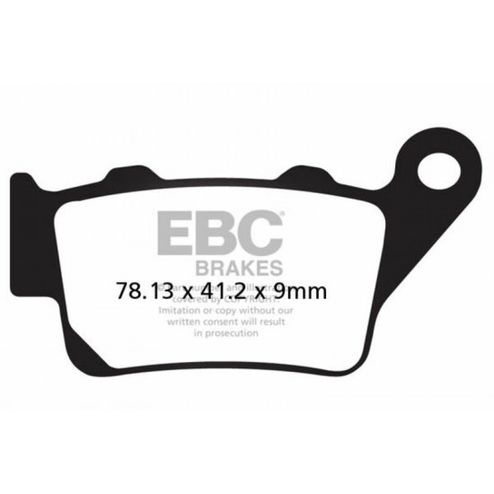 EBC οργανικά τακάκια scooter SFA213 για BMW C1 125 00-03 / BMW C1 125 ABS 01-03 1 σετ για 1 δαγκάνα