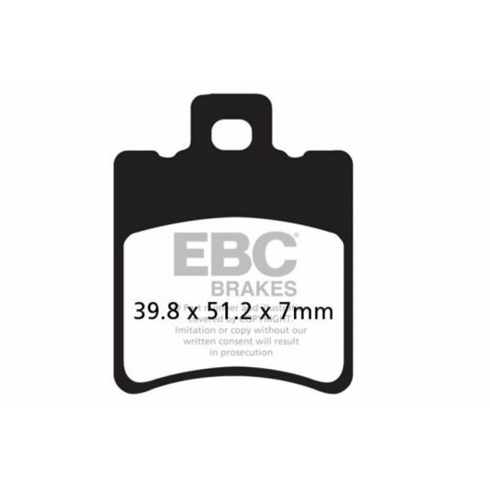 EBC carbon τακάκια scooter SFAC193 για BETA ARK 50 AC 97-14 / BETA ARK 50 LC 97-14 1 σετ για 1 δαγκάνα