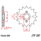 Εμπρόσθιο γρανάζι κίνησης μάρκας JT 14 δοντιών για Honda CB 250 Two Fifty (92 02) - JTF287.14