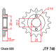 Εμπρόσθιο γρανάζι κίνησης μάρκας JT 15 δοντιών για Ducati DS 1000 Multistrada (03 04) - JTF740.15