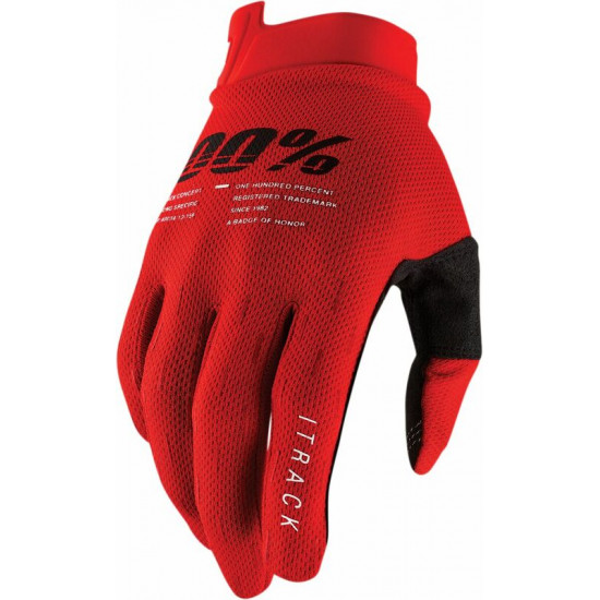 Γάντια 100% iTrack Ανδρικό κόκκινο