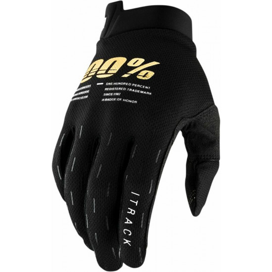 Γάντια 100% iTrack Unisex μαύρο