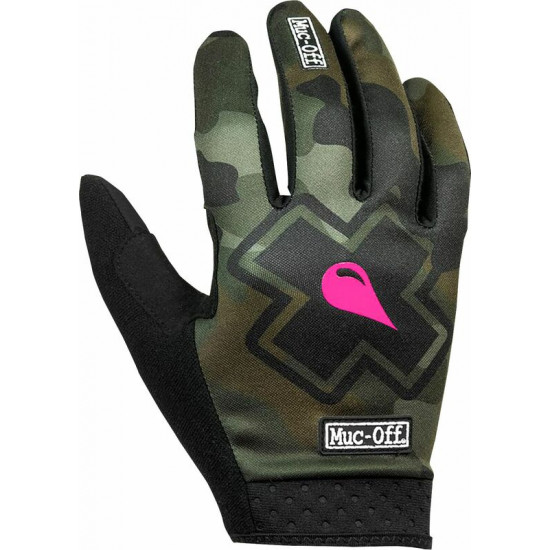 Γάντια MUC-OFF Rider Unisex μαύρο-καφέ-πράσινο-pink
