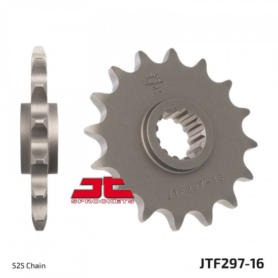 Γρανάζι κίνησης εμπρός JT 525 βήμα 16 δόντια από ατσάλι - JTF297.16