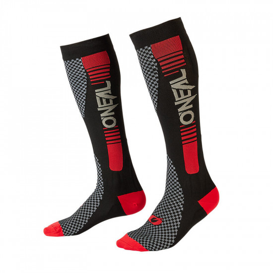 Κάλτσες ONeal MX Perormance Stripe V.22 μαύρο/κόκκινο