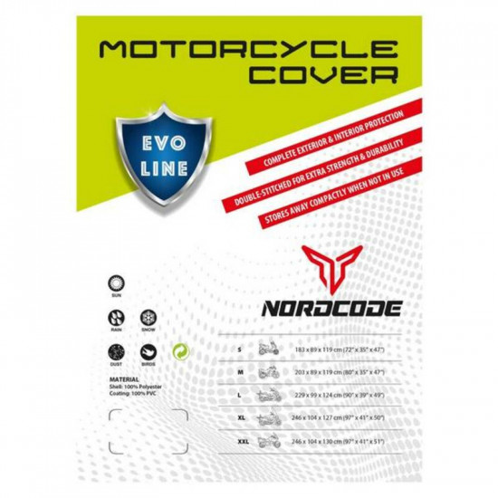 Kάλυμμα μοτό αδιαβροχο Nordcode Evo Line L 229-99-124