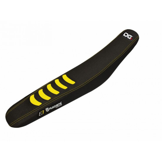 Κάλυμμα σέλας BlackBird racing Double Grip 3 για HUSQVARNA FC 250 2019-2020 αδιάβροχο Μαύρο Κίτρινο