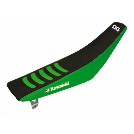 Κάλυμμα σέλας BlackBird racing Double Grip 3 για KAWASAKI KX 250 F 2009-2009 αδιάβροχο Μαύρο Πράσινο