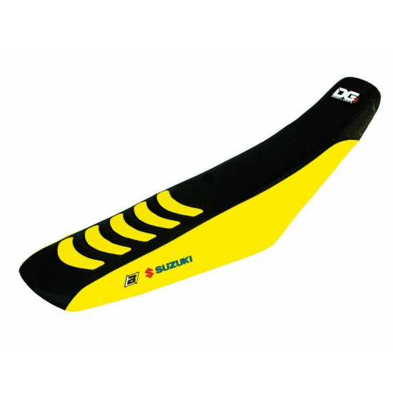 Κάλυμμα σέλας BlackBird racing Double Grip 3 για SUZUKI RM-Z 450 2005-2006 αδιάβροχο Μαύρο Κίτρινο