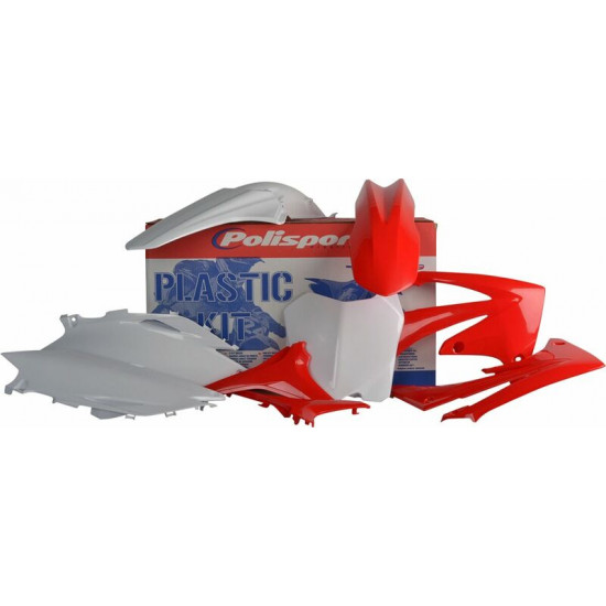 Polisport σετ πλαστικά 90154 MX για HONDA CRF 450 R 09-10 / HONDA CRF 250 R 10 κόκκινο-λευκό