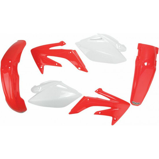 UFO σετ πλαστικά HOKIT112B-999 για HONDA CRF 250 R 08 κόκκινο-λευκό