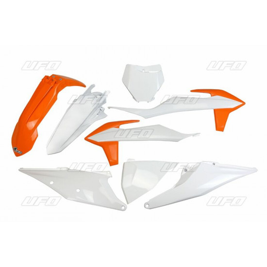 UFO σετ πλαστικά KTKIT522-999X MX για KTM SX-F 450 19-21 / KTM SX-F 250 19-21 / KTM SX 250 19-21 πορτοκαλί-λευκό