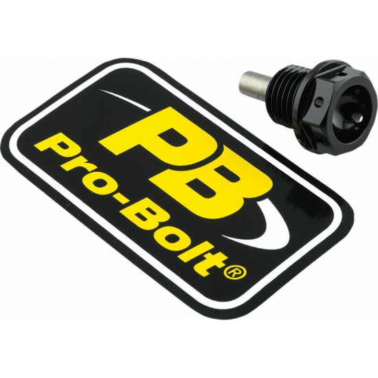 Pro Bolt τάπα λαδιού Αλουμίνιο ALSUMP1215MAGBK για HONDA CR 250 R 84-07 / KAWASAKI KLE 650 ABS 09-19 μαύρο