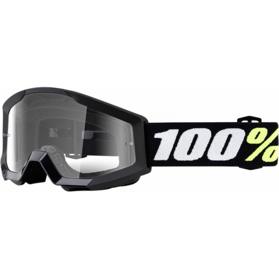 Μάσκα 100% Strata Mini Grom Μαύρο Enduro - Motocross Διάφανο Φακό