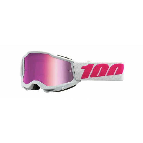Μάσκα Accuri 2 Junior Keetz 100% Pink White Mirrored Lens Triple Layer foam δέχεται Tear Off