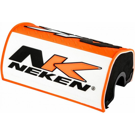NEKEN μαξιλαράκι τιμονιού για 28,6mm τιμόνι PADV-ORW για KTM SX 125 01-23 πορτοκαλί-λευκό