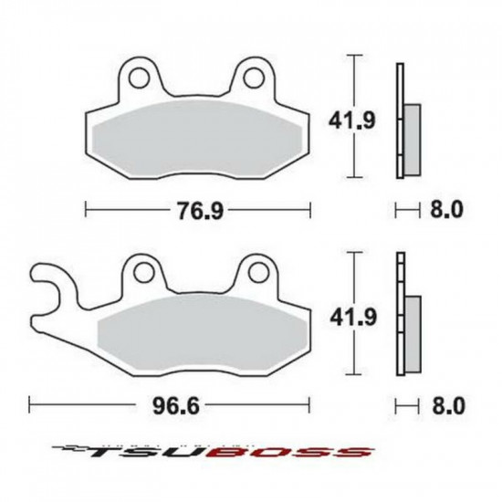 Μεταλλικά τακάκια Tsuboss BS696
