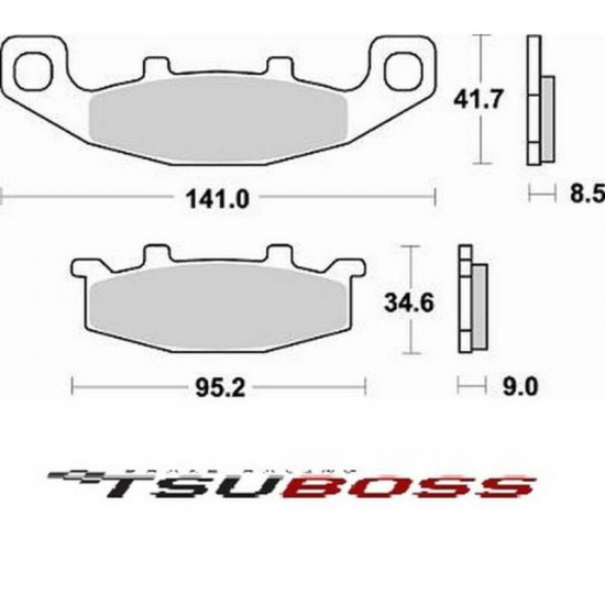 Μεταλλικά τακάκια Tsuboss BS698