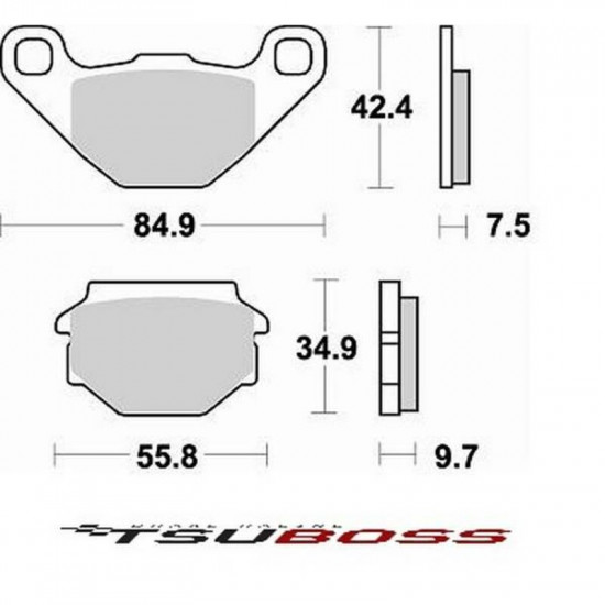 Μεταλλικά τακάκια Tsuboss BS743