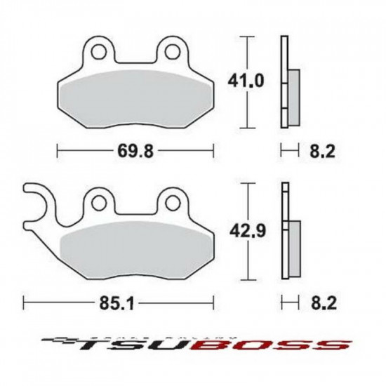 Μεταλλικά τακάκια Tsuboss BS796