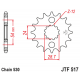 Μπροστινό γρανάζι με αντιθορυβικό λάστιχο 16 δοντιών για Kawasaki ZX 12 R (01 04) - JTF517.17RB