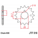Μπροστινό γρανάζι μηχανής JT 14 δοντιών για Suzuki και Kawasaki για αλυσίδα βήματος 630 - JTF518.14