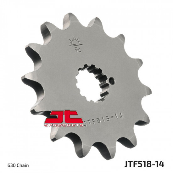 Μπροστινό γρανάζι μηχανής JT 14 δοντιών για Suzuki και Kawasaki για αλυσίδα βήματος 630 - JTF518.14