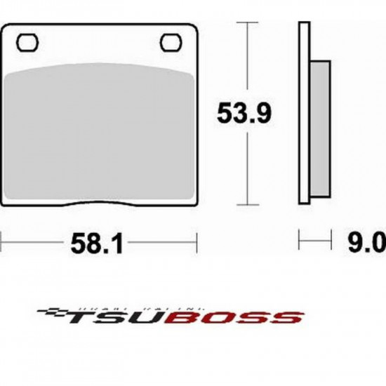 Οργανικά τακάκια Tsuboss BS622